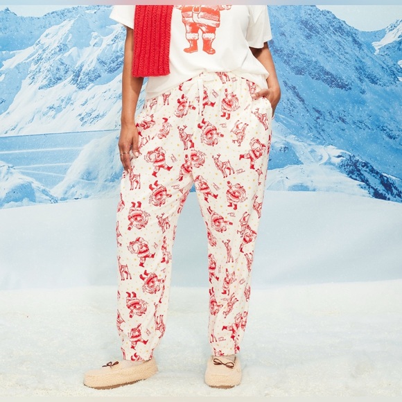 🆕 Old Navy Women's High-Waisted Flannel Pajama Jogger PJ Sleep Pants Bottoms S - Picture 9 of 16